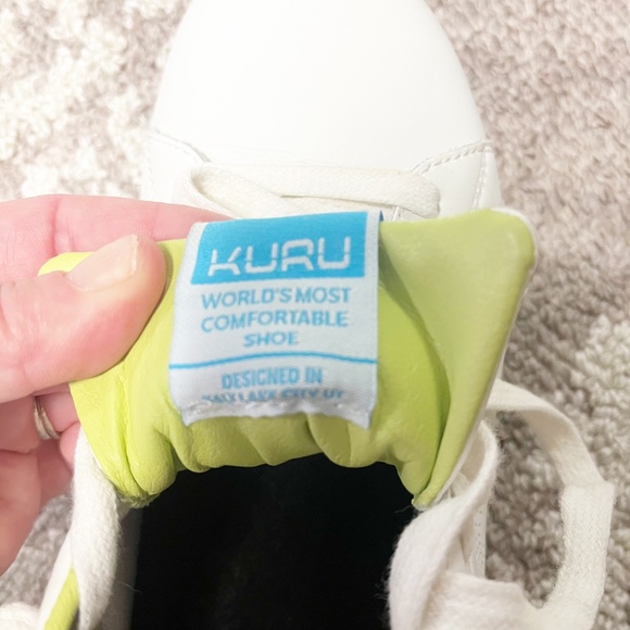 Kuru Atom Sneakers Comfort Walking Shoes White Leather Accents Women's 8 - Picture 8 of 10